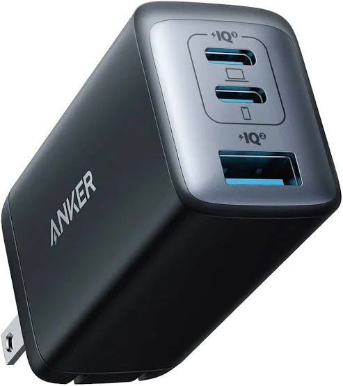 CARGADOR 65W ANKER x2 USB C x1 USB A