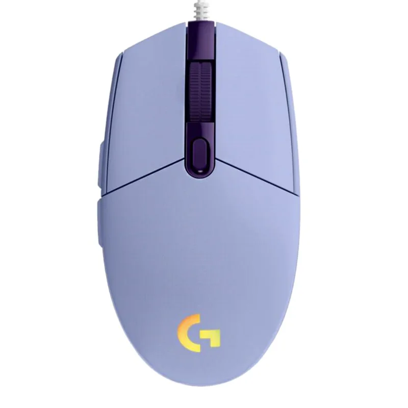 MOUSE ALAMBRICO LOGITECH GAMER G203 MORADO