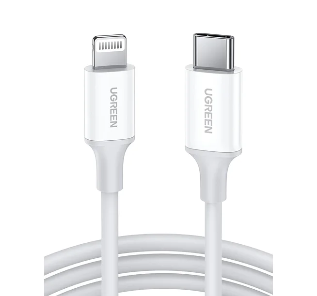 CABLE TIPO C A LIGHTNING BLANCO 1M UGREEN