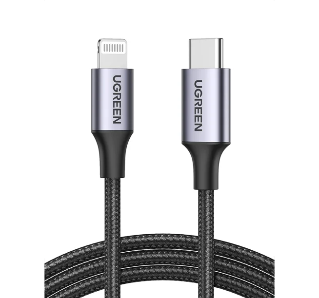 CABLE TIPO C A LIGHTNING NYLON 1M UGREEN