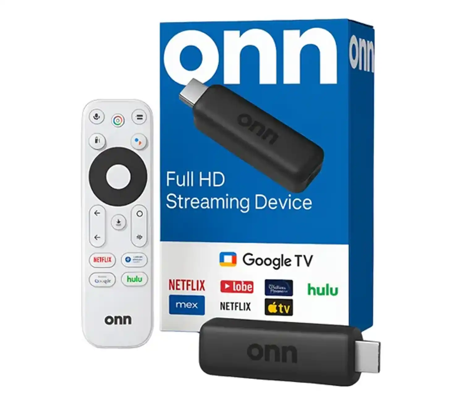 WATCH ONN FULL HD GOOGLE TV CON CONTROL REMOTO