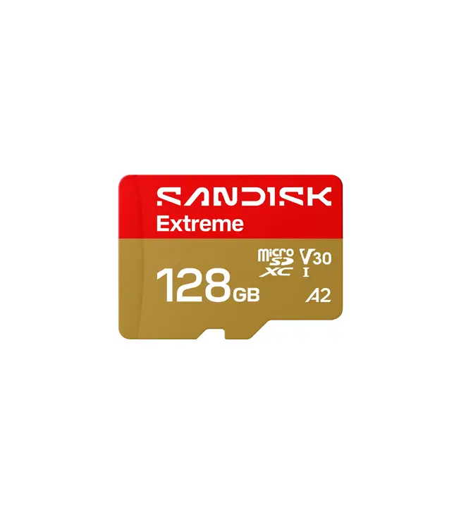 MEMORIA MICRO SD SANDISK EXTREME 128GB CLASE 10 U3 V30 245MB/S 120MB/S