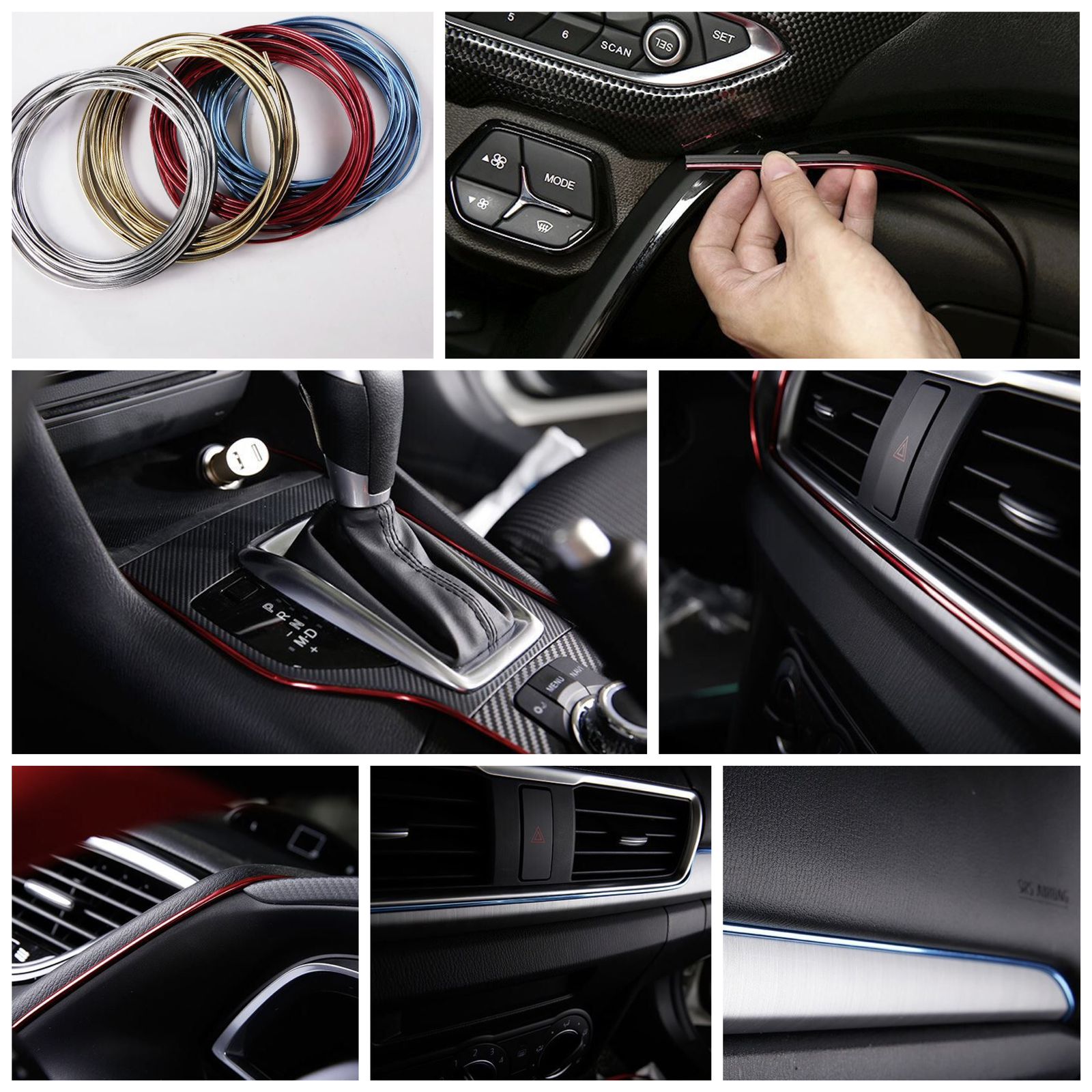 CINTA PARA TABLERO 5METROS COLOR