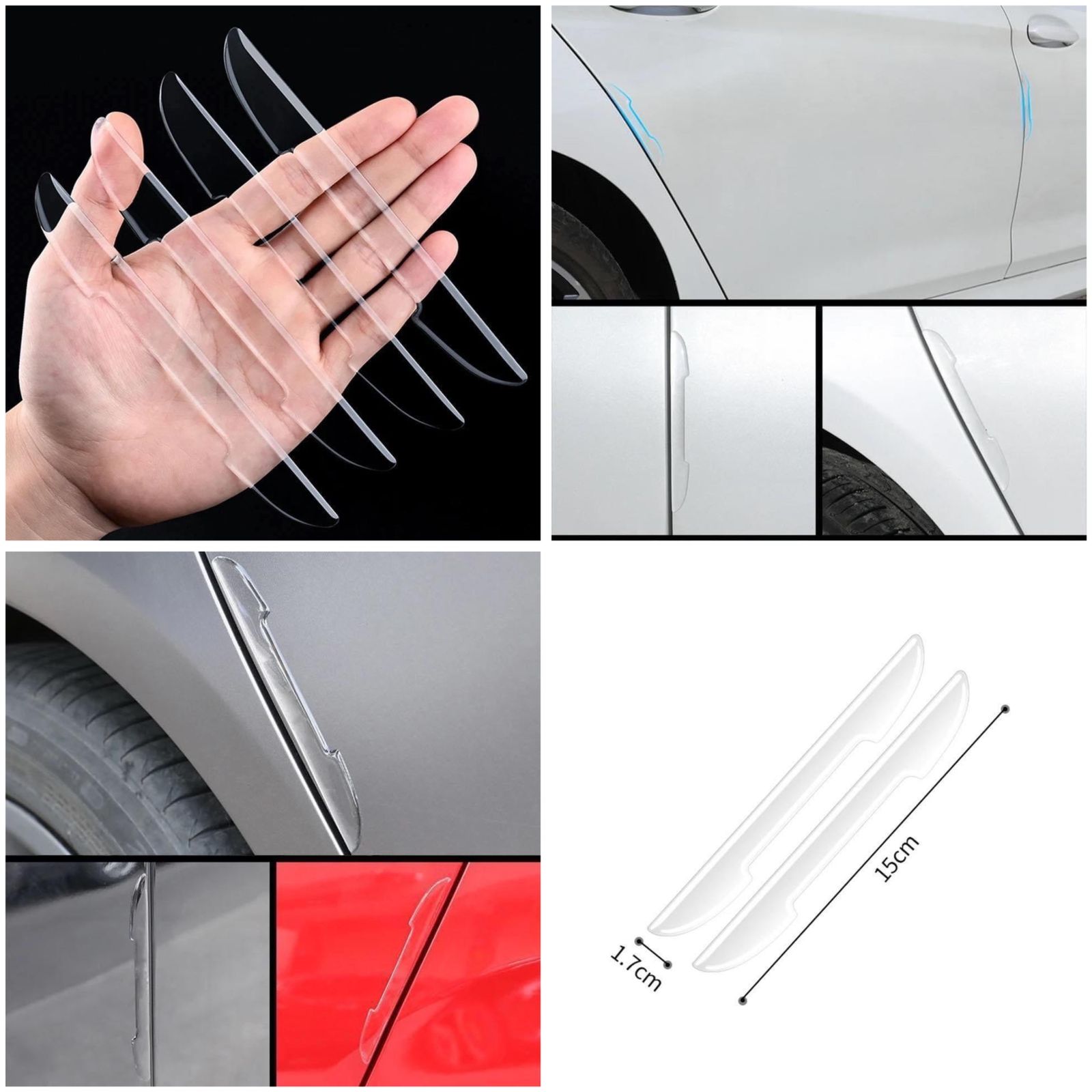 protector para puerta transparente 4PIEZAS