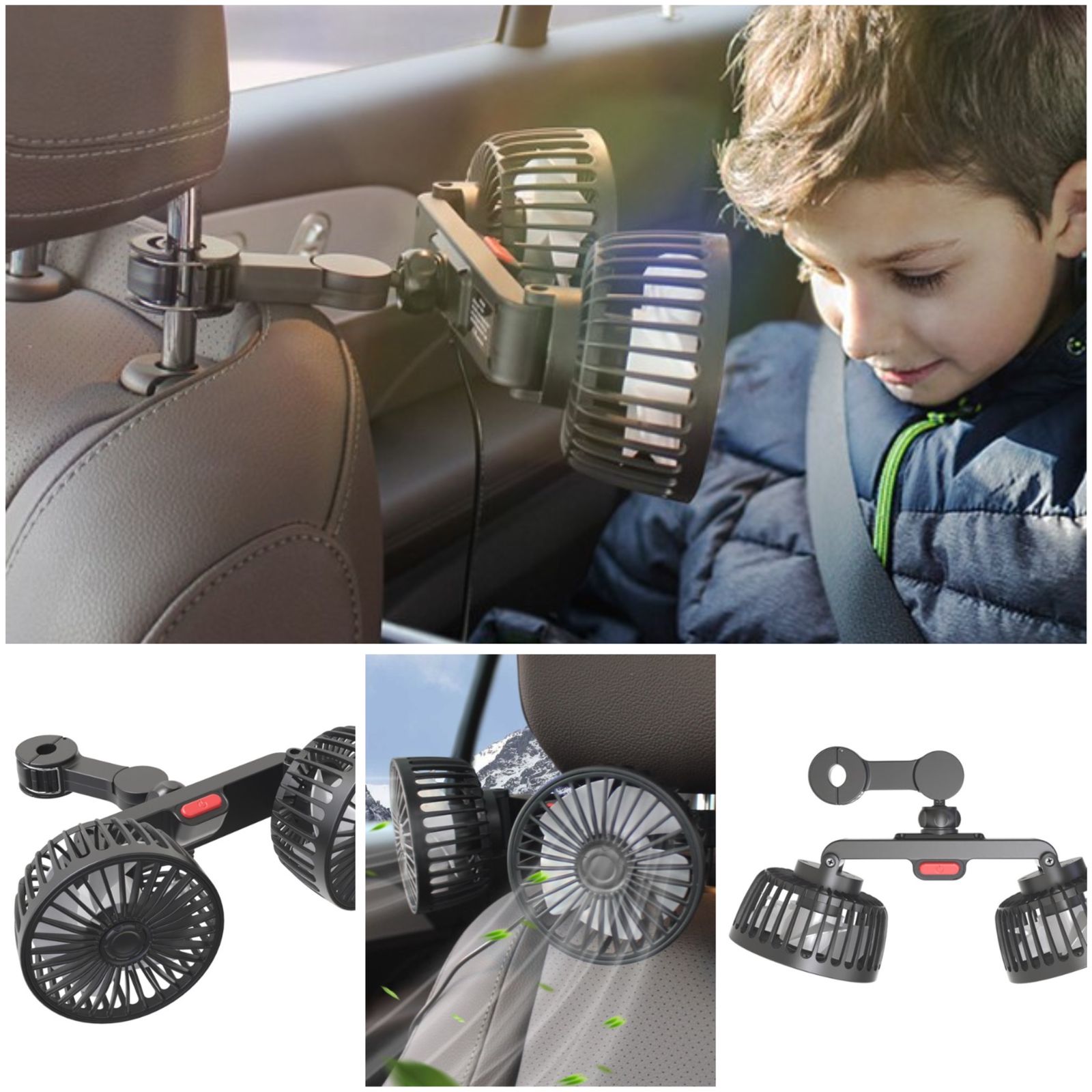 ventilador doble trasero