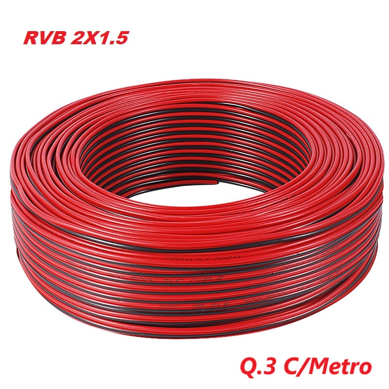 CABLE ELECTRICO CALIBRE #14 rvb 2x1.5