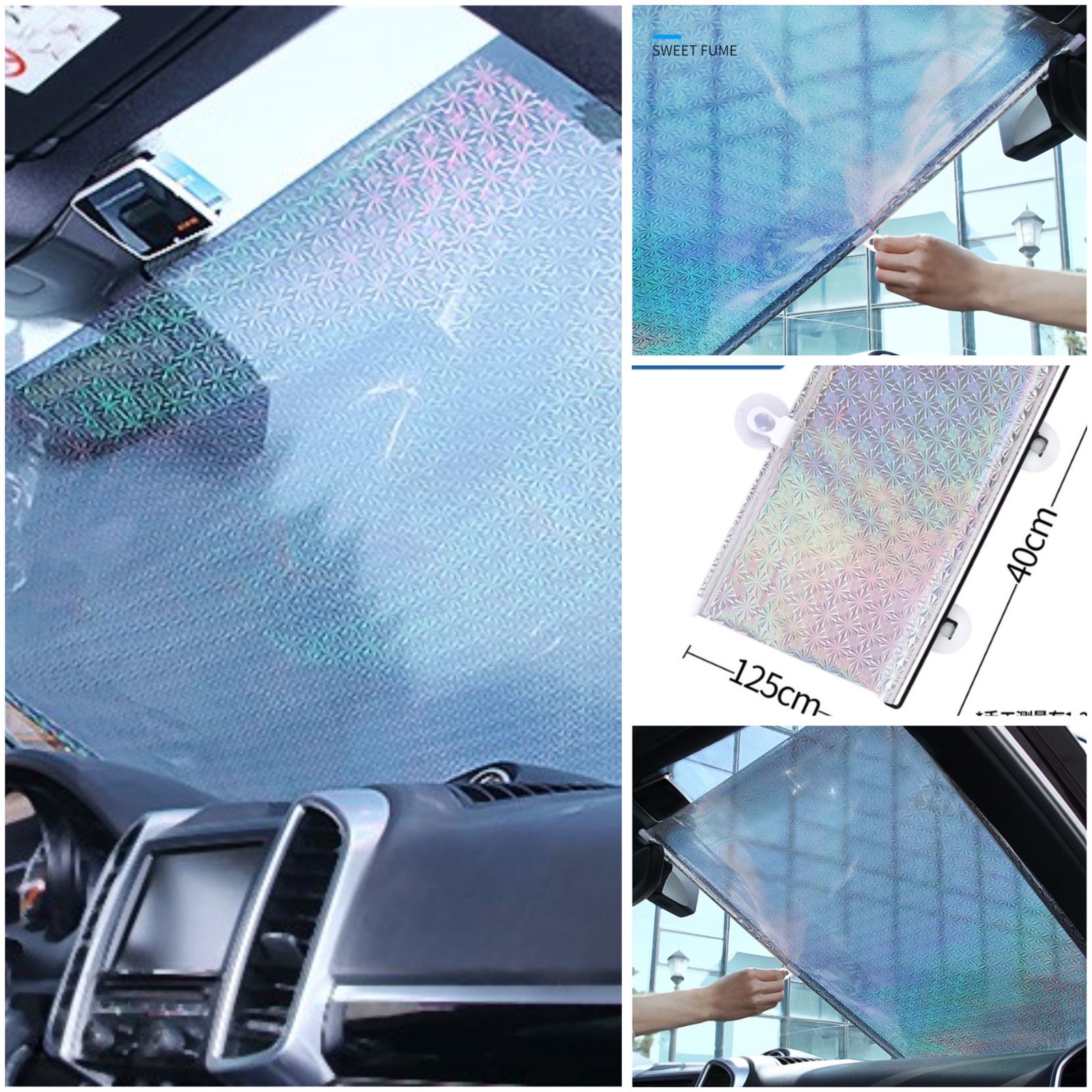 PARASOL DE CARRO 68CM  DELANTERO