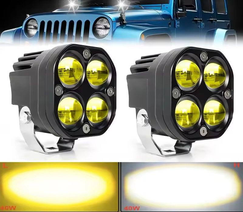 HALOGENO 3" FALSHEO BLANCO+AMARILLO