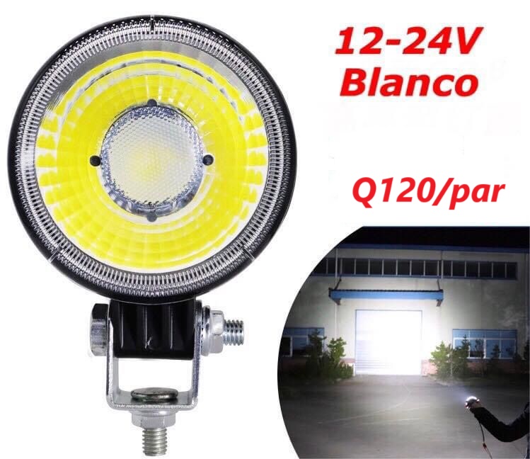 HALOGENO COB 3" BLANCO/AMARILLO 12-24V