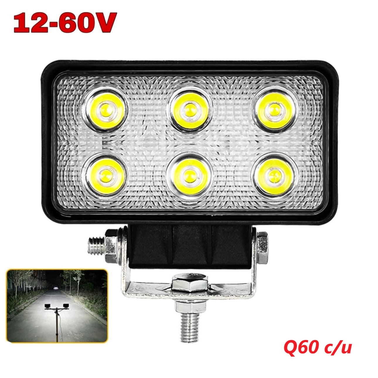 HALOGENO 6LED 18W CUADRADO