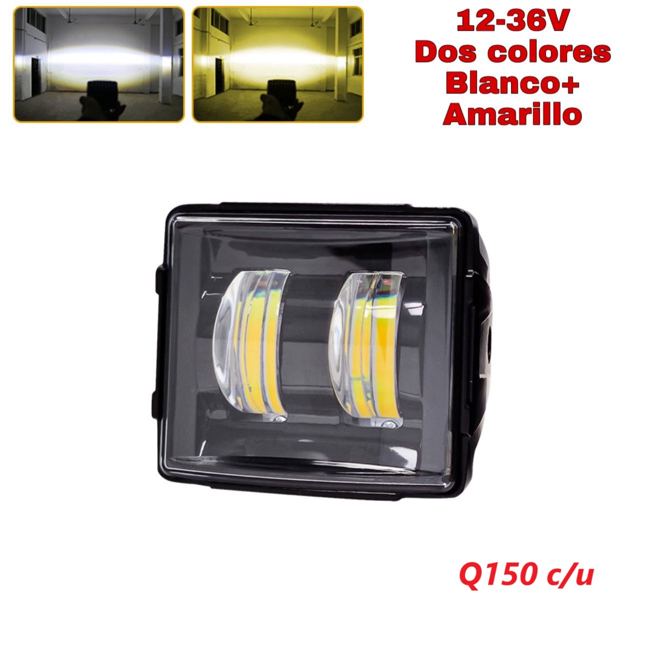 HALOGENO 40W DOS COLORES BLANCO/AMARILLO