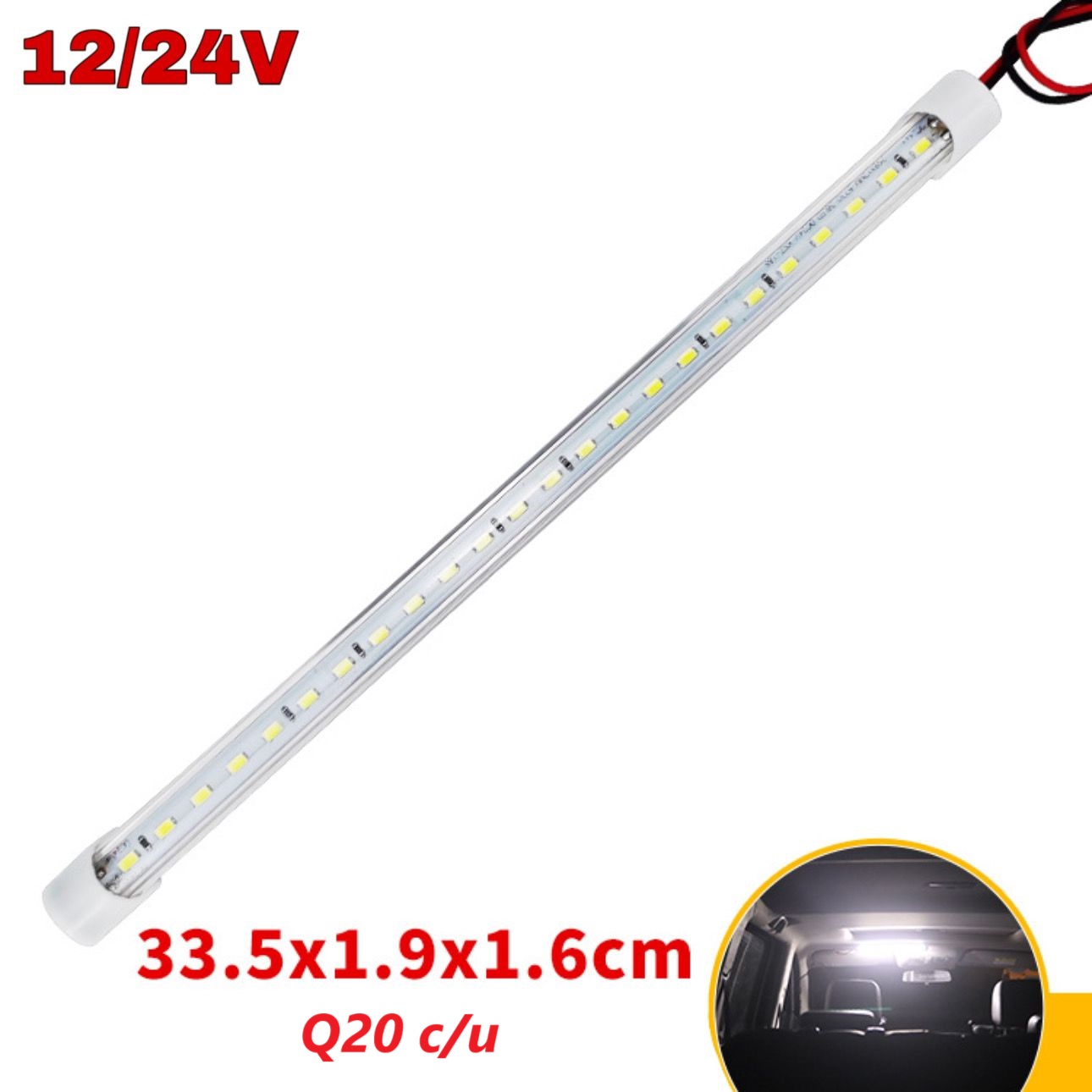 LUZ TECHO 30CM 12-24V
