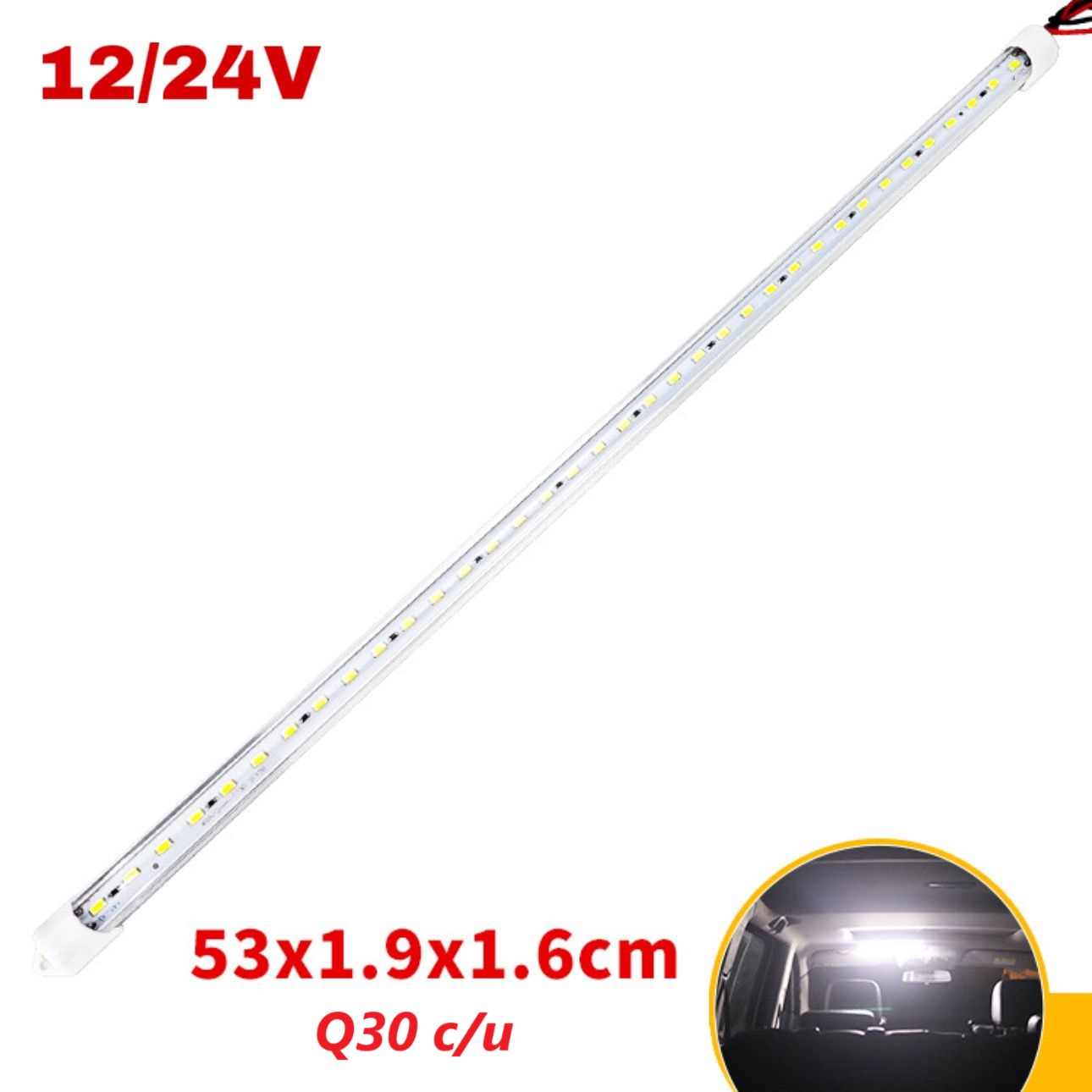 LUZ TECHO 50CM 12-24V
