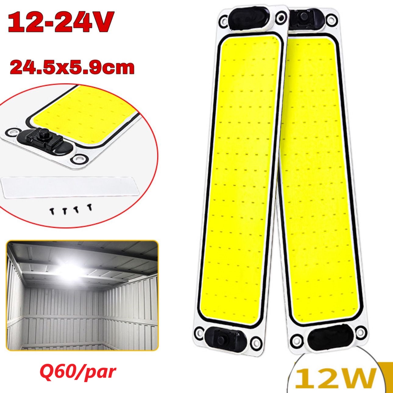 LUZ TECHO COB 108LED 12-85V PAR