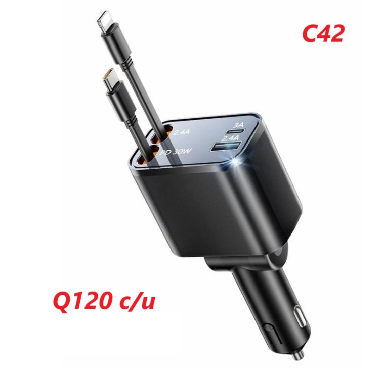 USB CARGADOR C42 120W