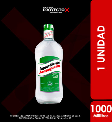 AGUARDIENTE ANTIOQUENO 24 SIN AZUCAR 1000ML