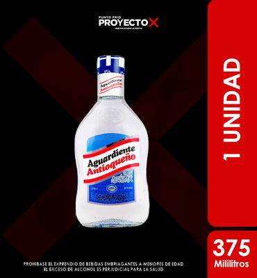 AGUARDIENTE ANTIOQUENO SIN AZUCAR TAZUL 375ML 