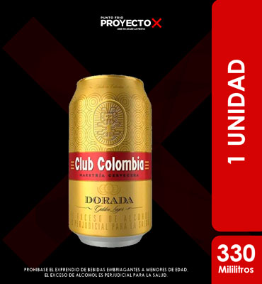 CLUB COLOMBIA DORADA LATA 330ML