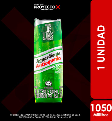 AGUARDIENTE VERDE TETRA 1050ML