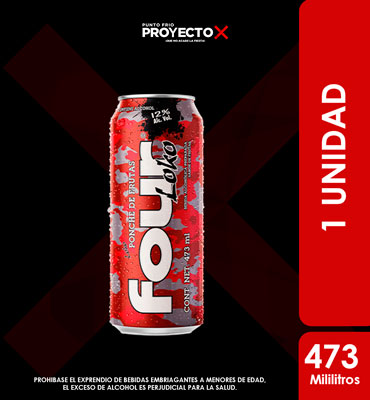 FOUR LOKO ROJO 473ML