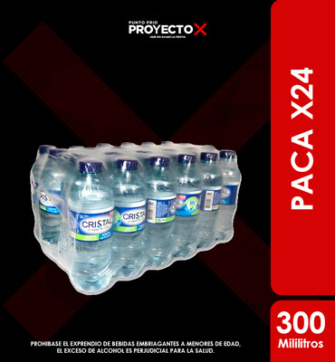 PACA AGUA CRISTAL 300ml X24UND
