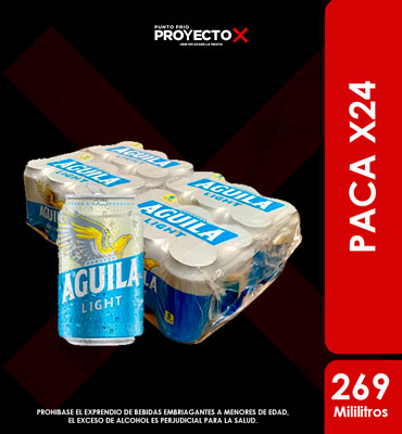 PACA AGUILA LIGHT LATA 269 ML X24UNDS