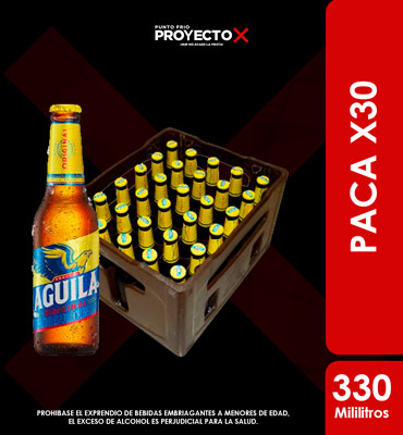 PACA AGUILA NEGRA BOTELLA RETORNABLE 330ML X30UNDS