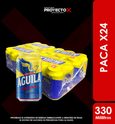 PACA AGUILA NEGRA LATA 330 ML X24
