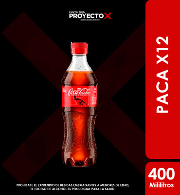 PACA COCA COLA FLEX 400ml X12UNDS