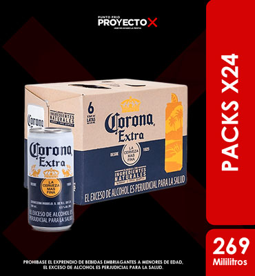 PACA CORONA LATA 269ML X24UNDS