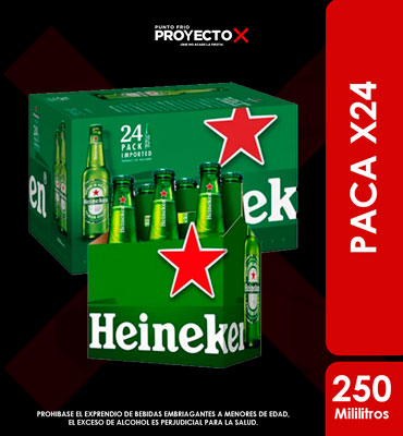PACA HEINEKEN BOTELLA 250ML X24UNDS