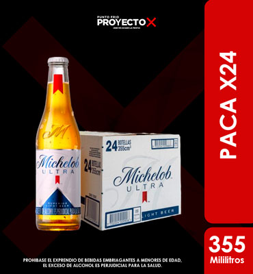 PACA MICHELOB ULTRA NEGRA 355ML X24