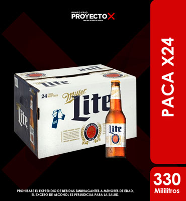 PACA MILLER LITE BOTELLA 330 X24UNDS