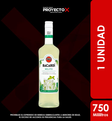 RON BACARDI MOJITO 750ML