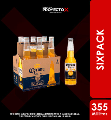 SIXPACK CORONA BOTELLA 355ml