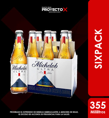SIXPACK MICHELOB ULTRA NEGRA 355ML