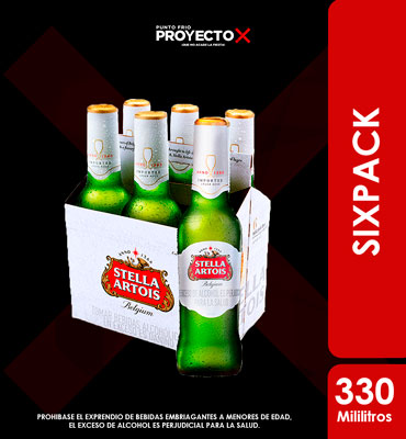 SIXPACK STELLA BOTELLA 330ML