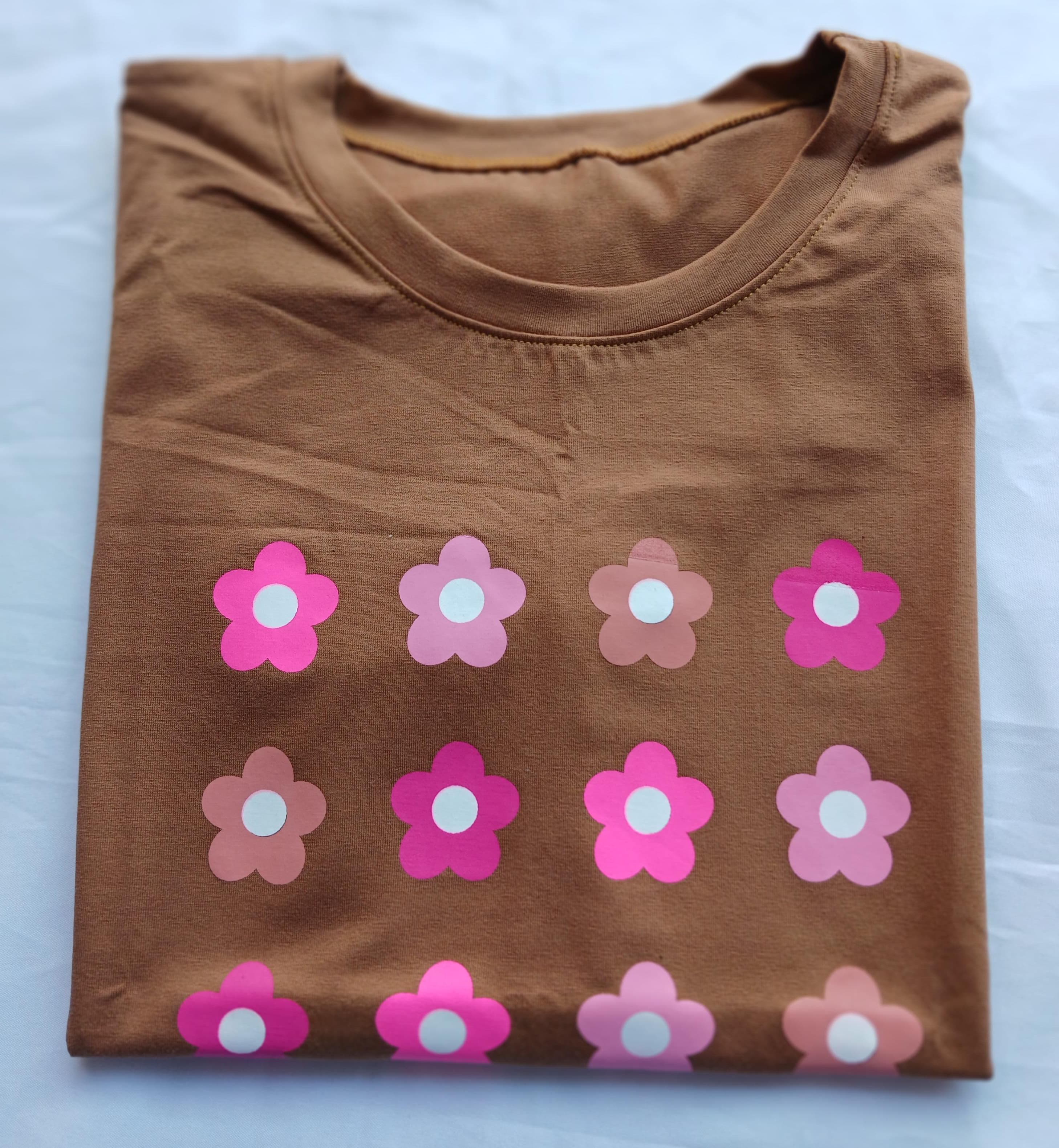 CAMISETA ESTAMPADA TALLA UNICA FLORES 34
