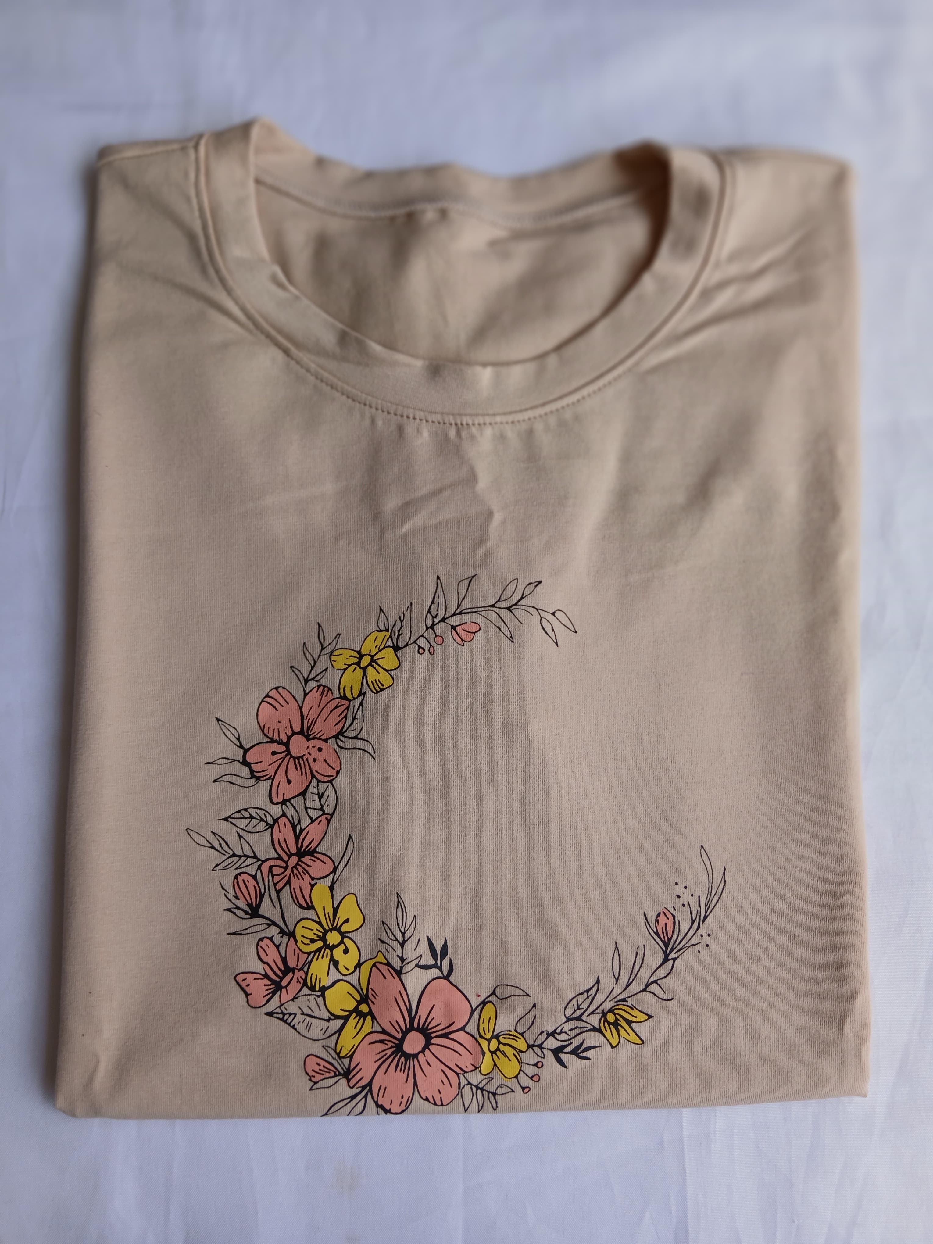 CAMISETA ESTAMPADA TALLA UNICA ARCO FLOR 34