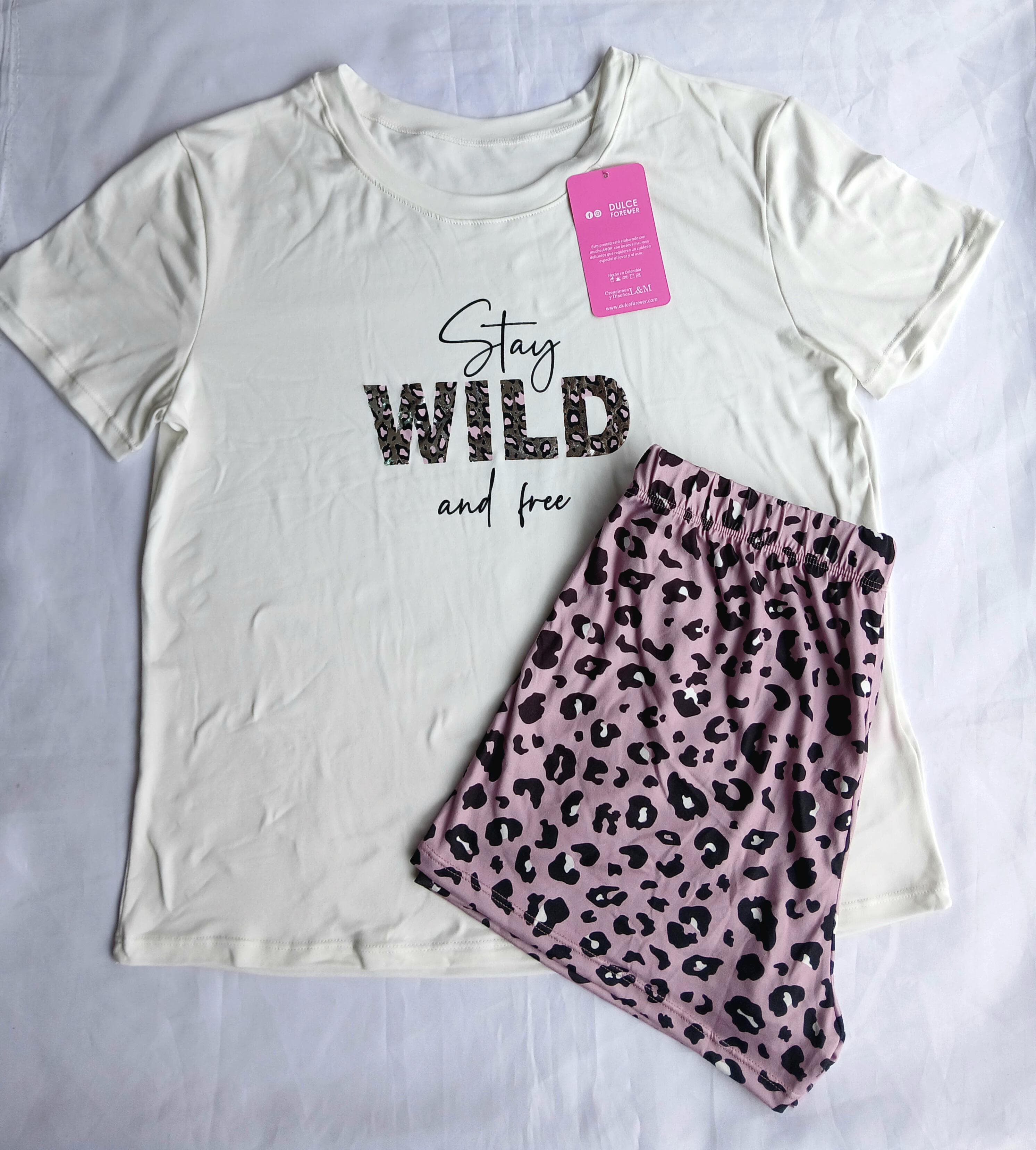 PIJAMA SHORT SMILE ANIMAL PRINT 2219