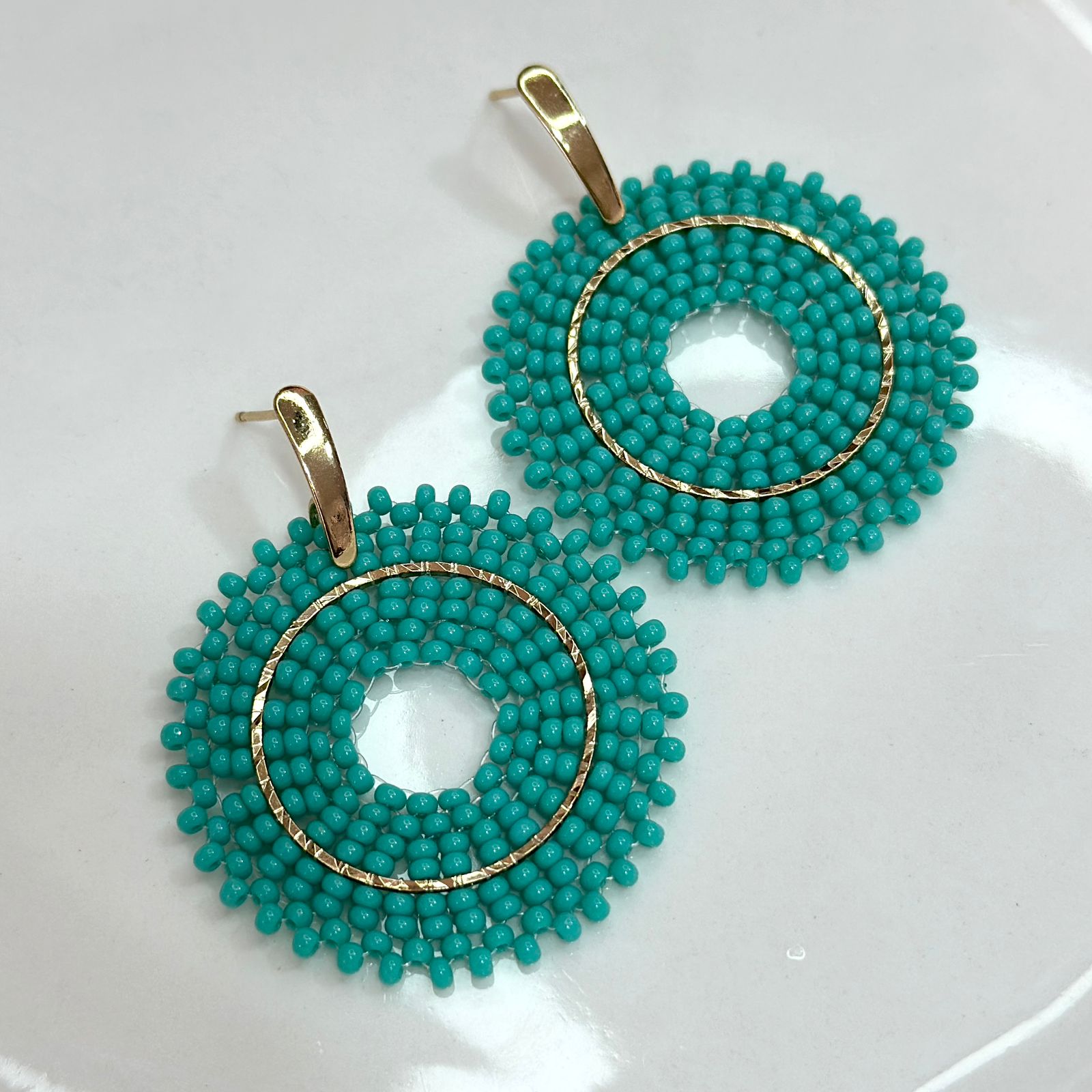 ARETES TEJIDOS MOSTACILLA DA051
