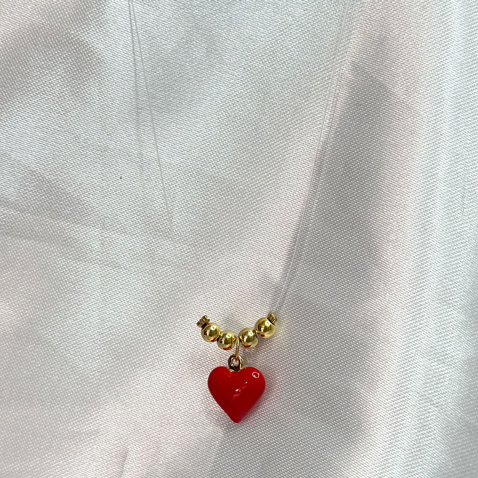 COLLAR CORAZON NYLON  DA089