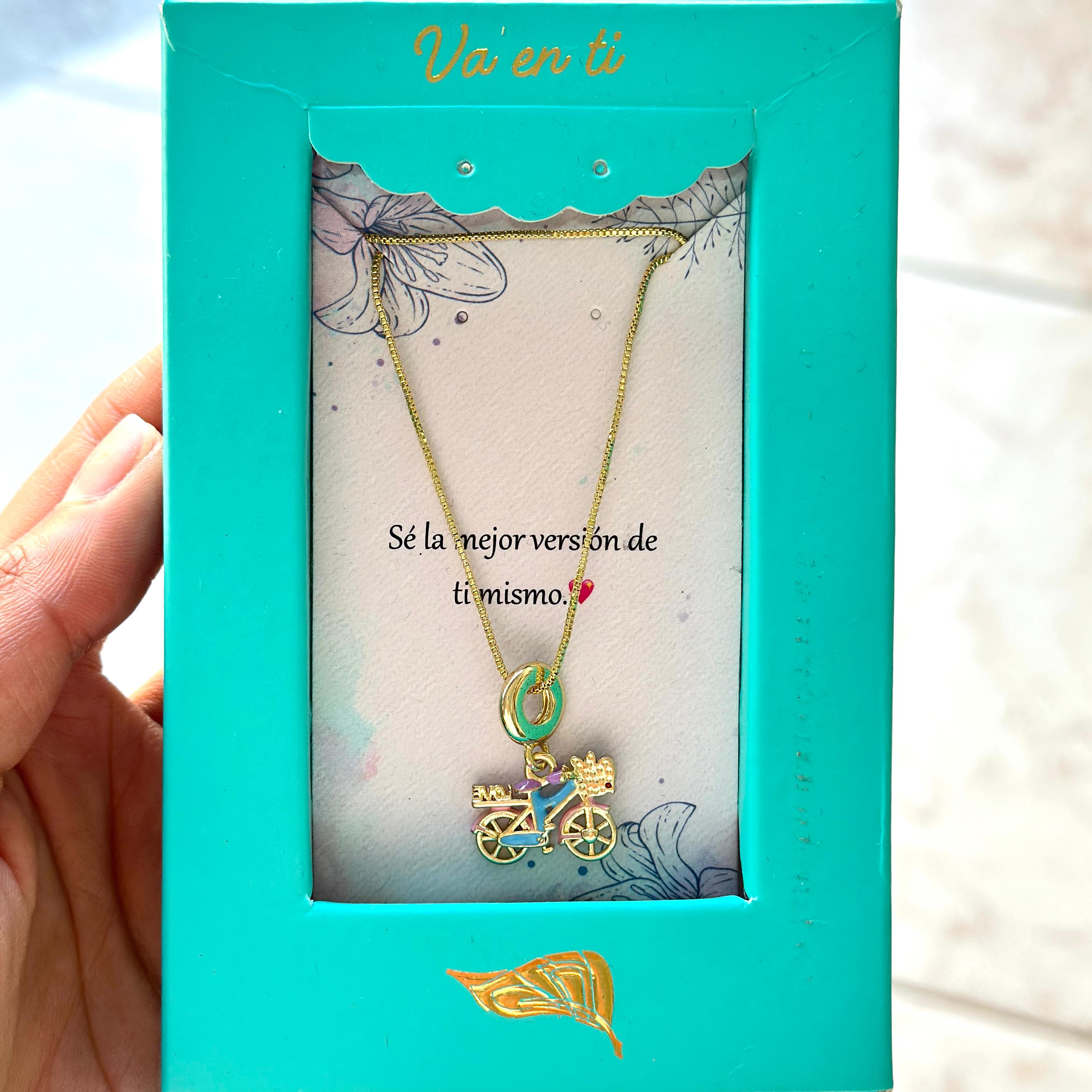 COLLAR BICICLETA LOVE EN CAJA DA133