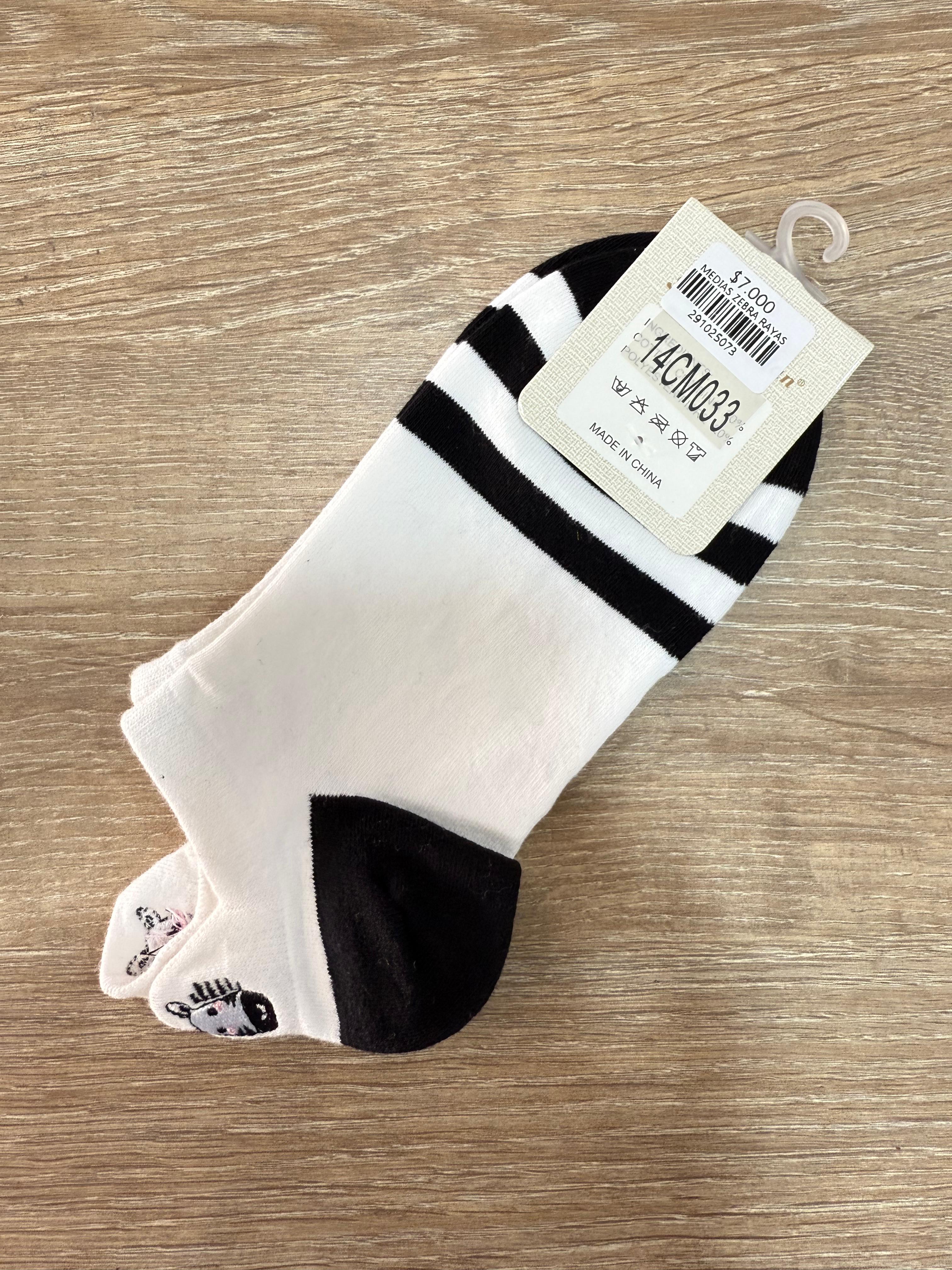 MEDIAS ZEBRA RAYAS 14CM033