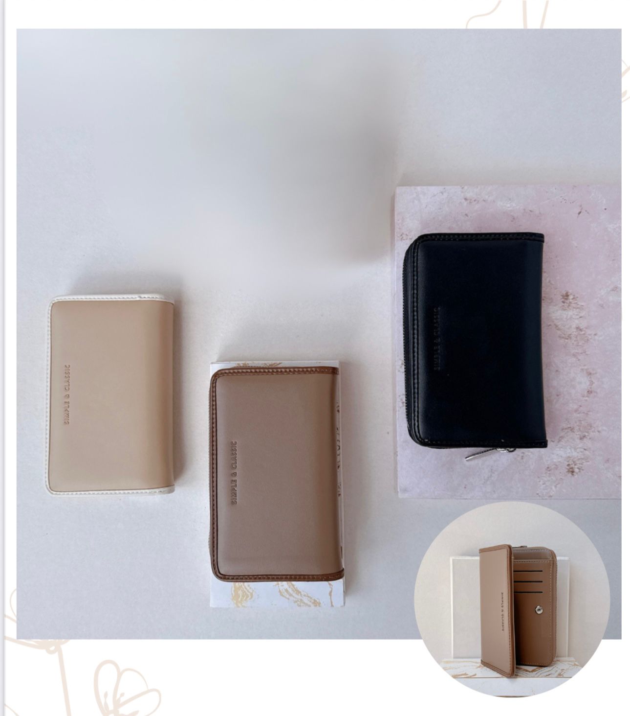 BILLETERA MEDIANA SIMPLE AND CLASIC D2068-B065