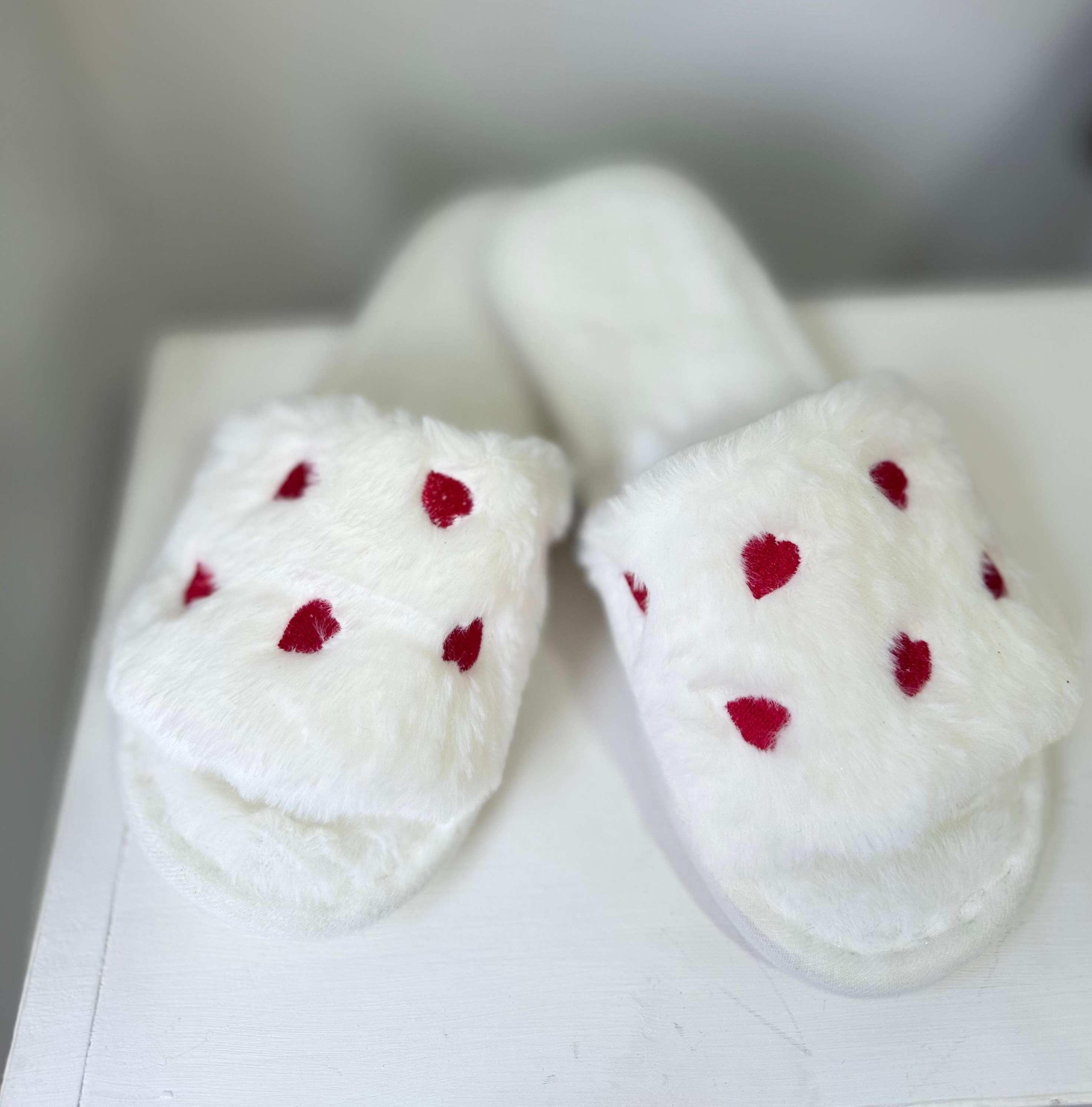 PANTUFLAS CORAZONES BLANCA MIIA 509