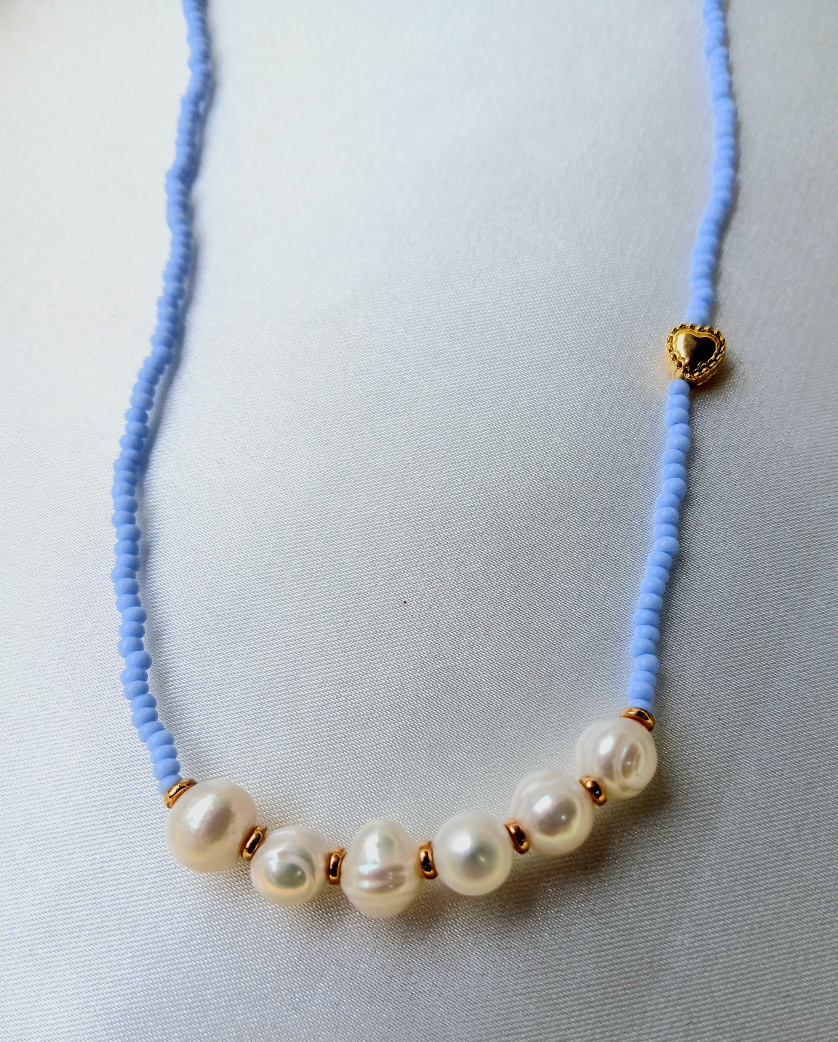 COLLAR PERLAS AZUL