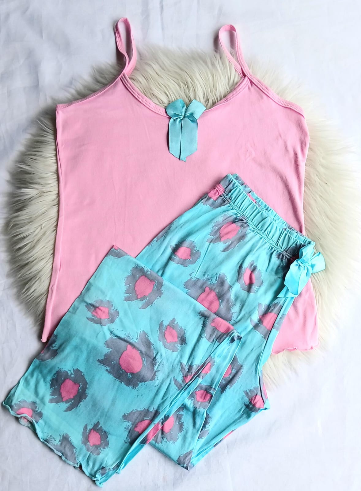 Pijama pantalon tiras estampado