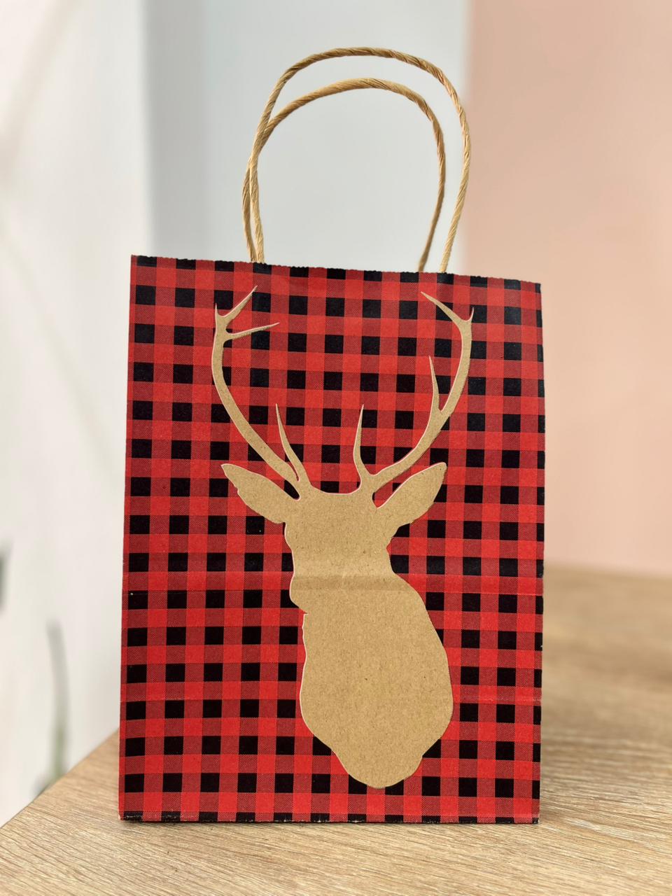 BOLSA NAVIDAD PEQUEÑA RENO GRANDE
