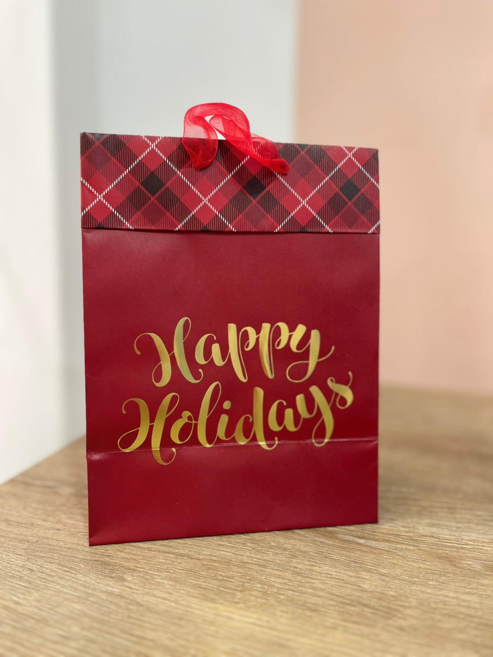 BOLSA NAVIDAD MOÑO HAPPY HOLIDAYS